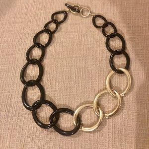 Banana Republic Black and Gold Statement necklace